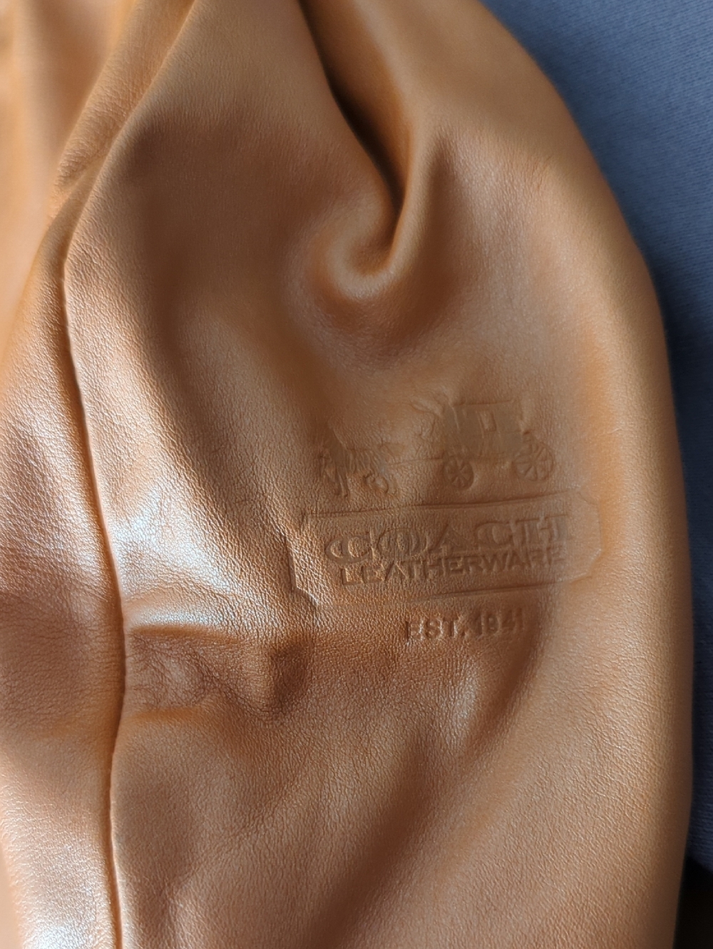 Coach Ali Orange Leather Hobo Shoulder Bag - Picture 15 of 15